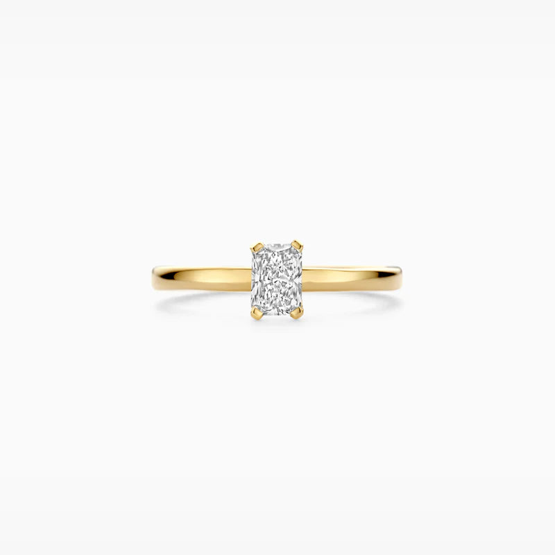 Blush Lab Diamonds Ring LG1020Y - Geelgoud (14k) met Lab grown Diamant