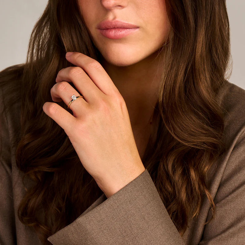 Blush Lab Diamonds Ring LG1020Y - Geelgoud (14k) met Lab grown Diamant