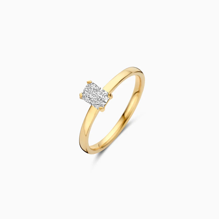 Blush Lab Diamonds Ring LG1020Y - Geelgoud (14k) met Lab grown Diamant