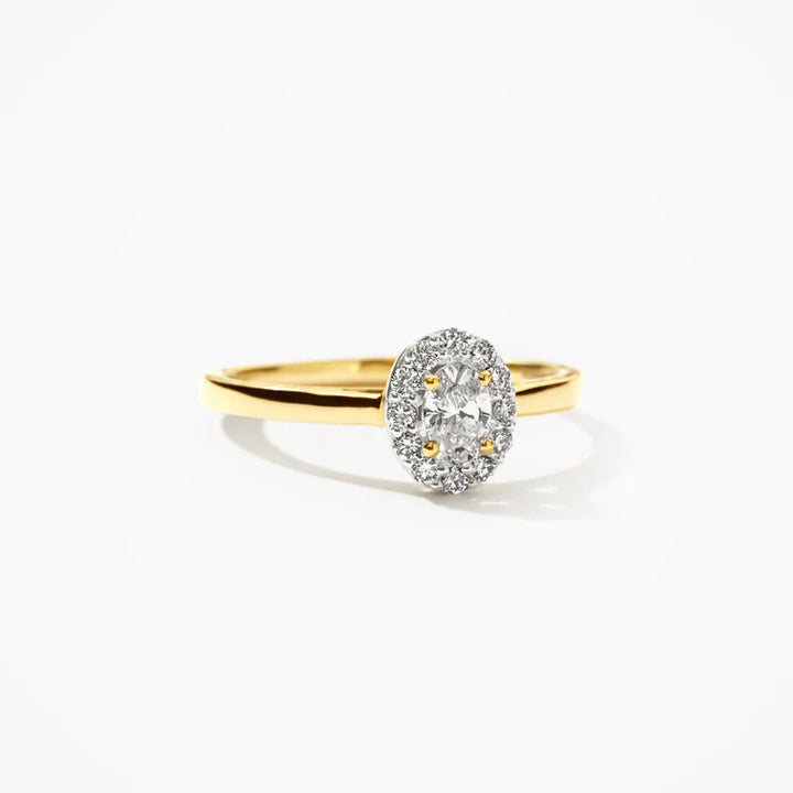 Blush Lab Diamonds Ring LG1021Y - Geelgoud (14k) met Lab grown Diamant