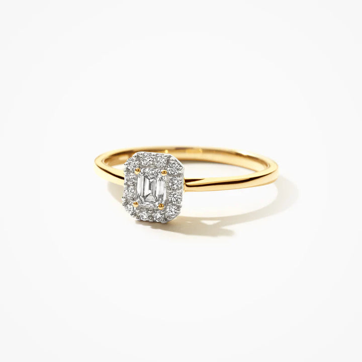 Blush Lab Diamonds Ring LG1022Y - Geelgoud (14k) met Lab grown Diamant