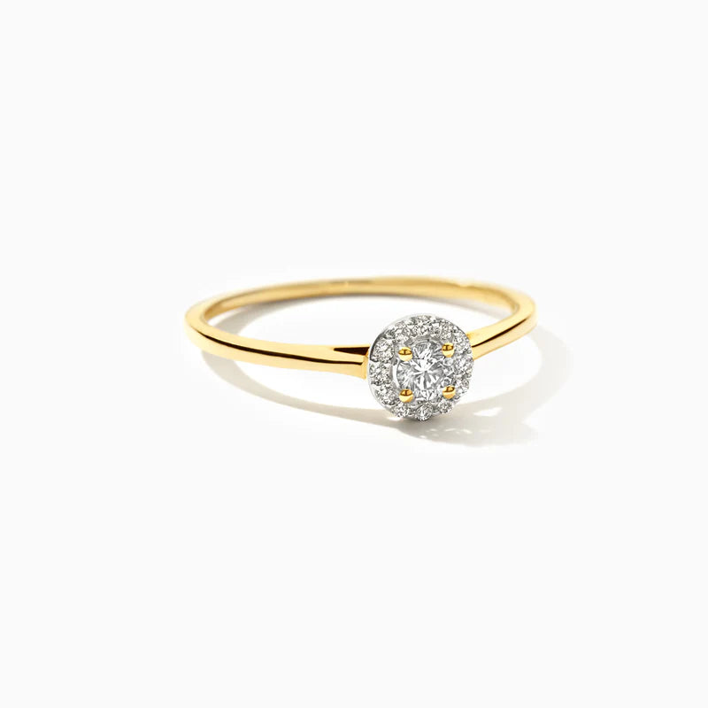 Blush Lab Diamonds Ring LG1023Y - Geelgoud (14k) met Lab grown Diamant