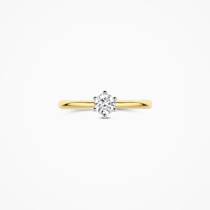 Blush Lab Diamonds Ring LG1038B - Geelgoud (14k) met 0.40ct Lab grown Diamant