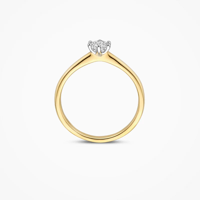 Blush Lab Diamonds Ring LG1038B - Geelgoud (14k) met 0.40ct Lab grown Diamant