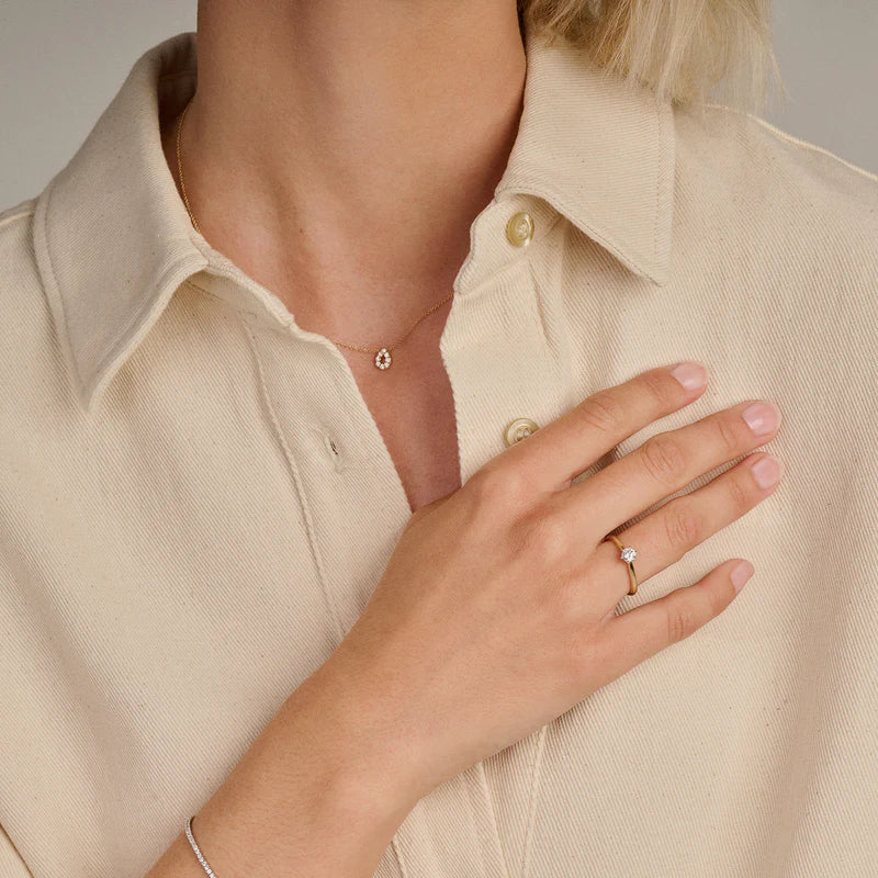 Blush Lab Diamonds Ring LG1038B - Geelgoud (14k) met 0.40ct Lab grown Diamant