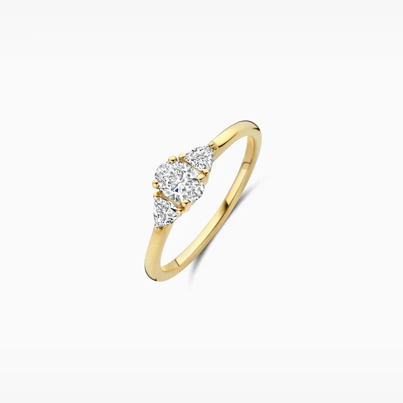 Blush Lab Diamonds Ring LG1039Y - Geelgoud (14k) met 0.55ct Lab grown Diamant