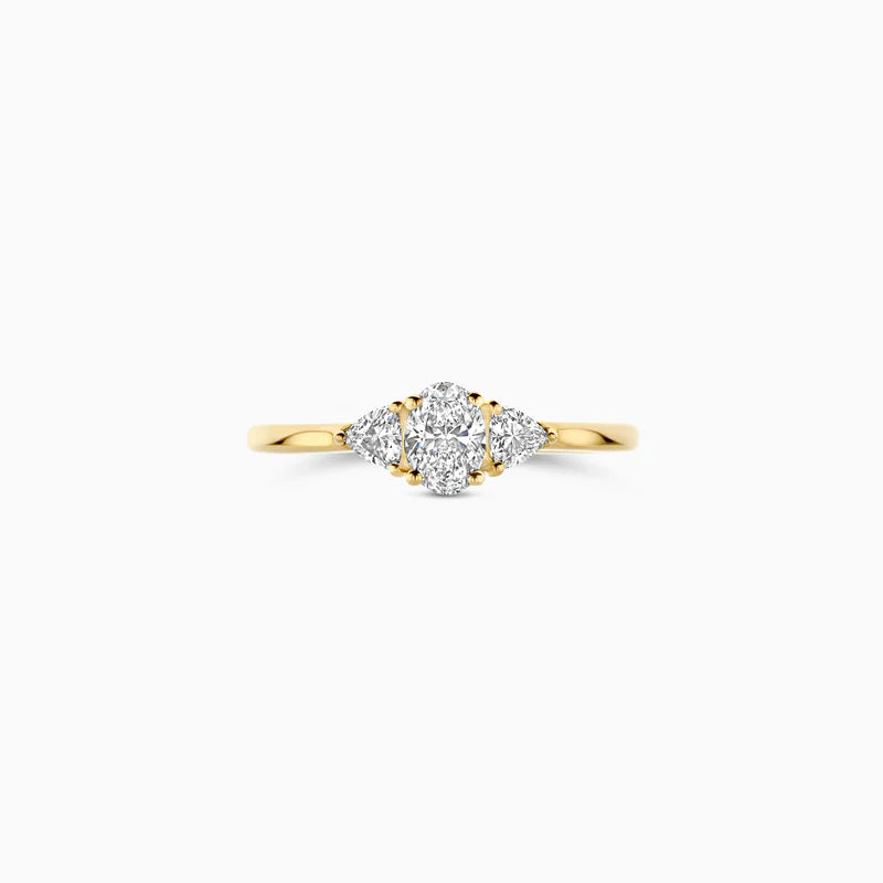 Blush Lab Diamonds Ring LG1039Y - Geelgoud (14k) met 0.55ct Lab grown Diamant