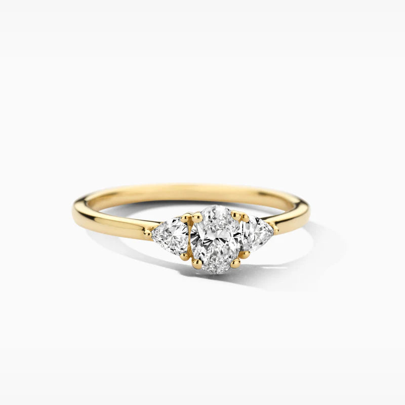 Blush Lab Diamonds Ring LG1039Y - Geelgoud (14k) met 0.55ct Lab grown Diamant