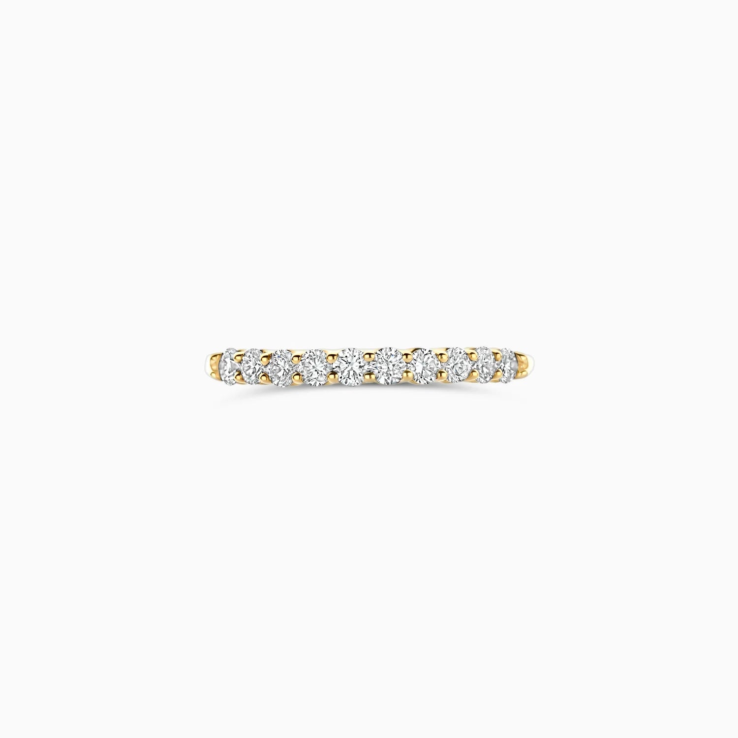 Blush Lab Diamonds Ring LG1042Y - Geelgoud (14k) met 10-0.52ct Lab grown Diamant