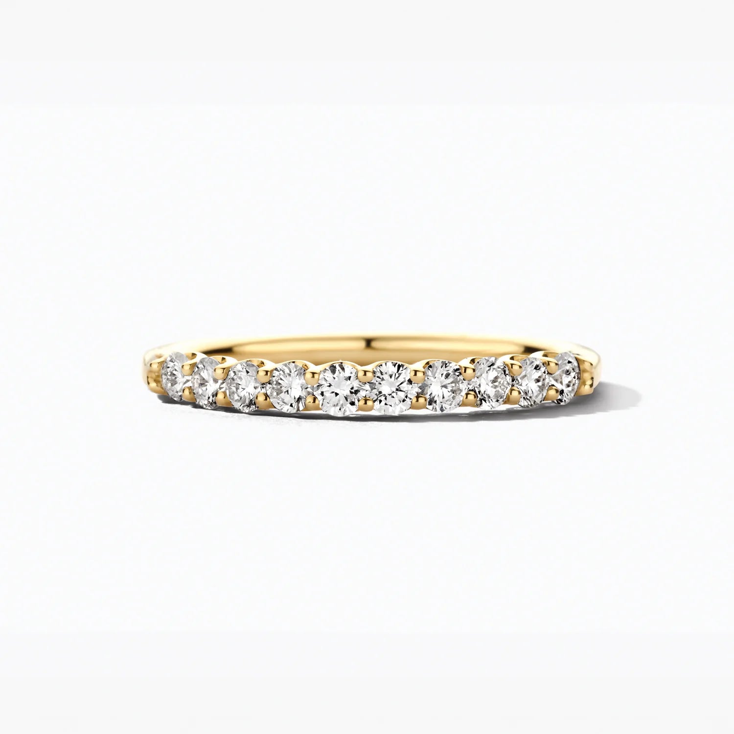 Blush Lab Diamonds Ring LG1042Y - Geelgoud (14k) met 10-0.52ct Lab grown Diamant
