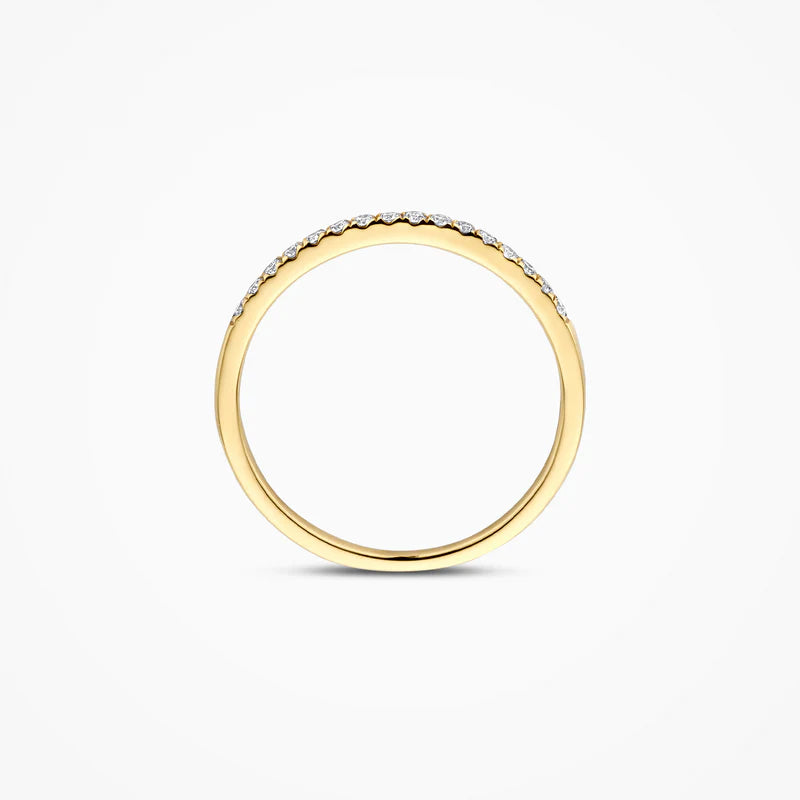 Blush Lab Diamonds Ring LG1046Y- Geelgoud (14k) met 0.16ct Lab grown Diamant