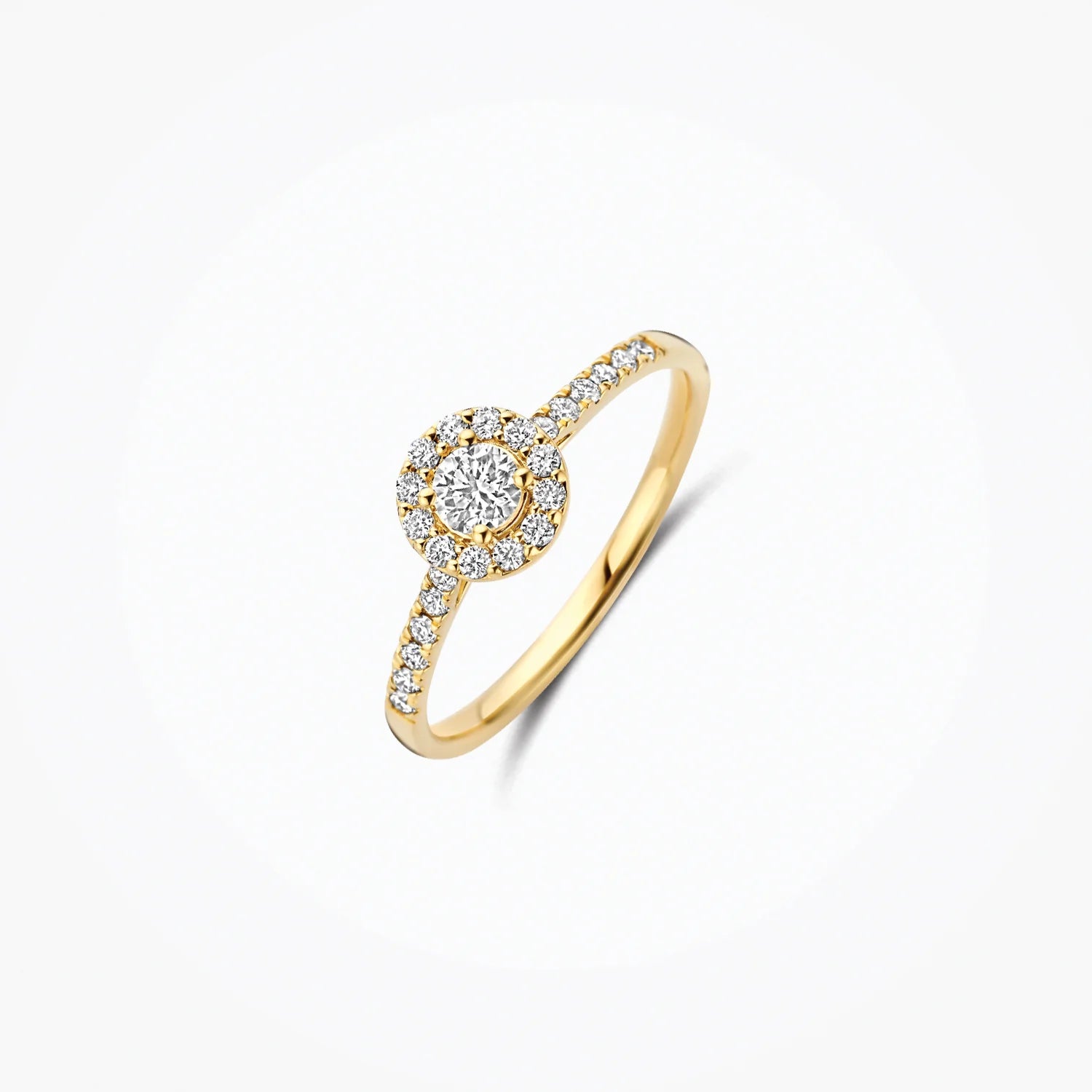 Blush Lab Diamonds Ring LG1058Y - Geelgoud (14k) met 0.19/0.24ct Lab grown Diamant