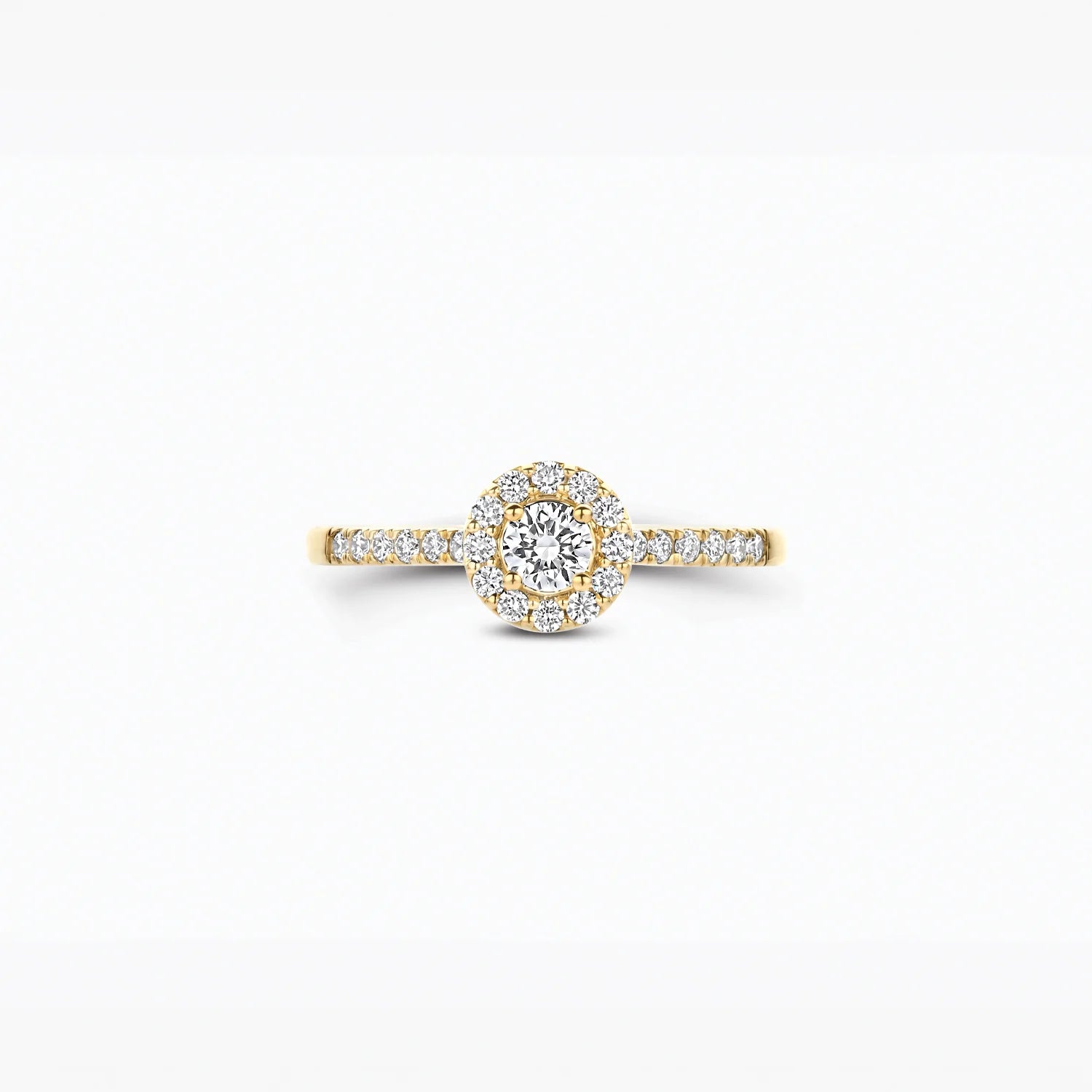 Blush Lab Diamonds Ring LG1058Y - Geelgoud (14k) met 0.19/0.24ct Lab grown Diamant
