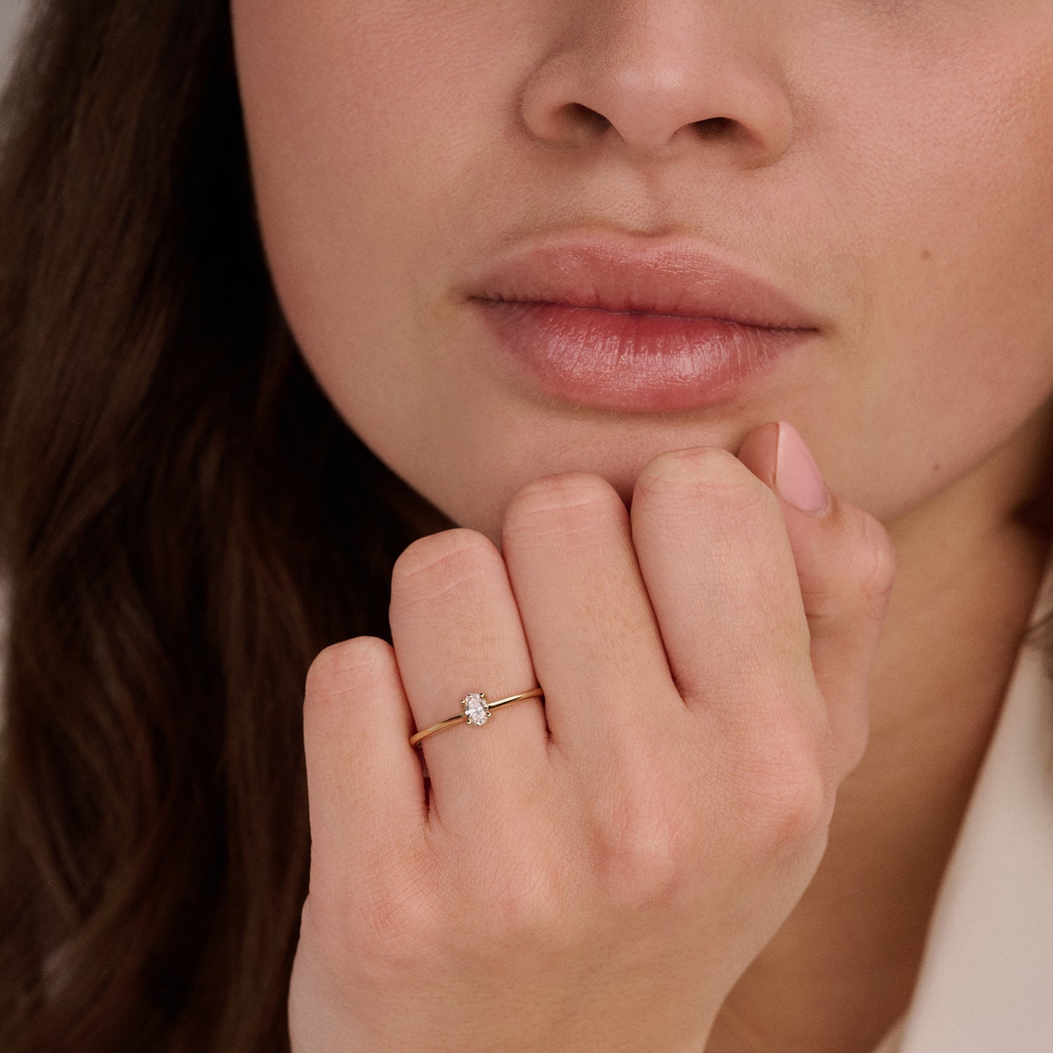 Blush Lab Diamonds Ring LG1078Y- Geelgoud (14k) met 0.20ct Lab grown Diamant