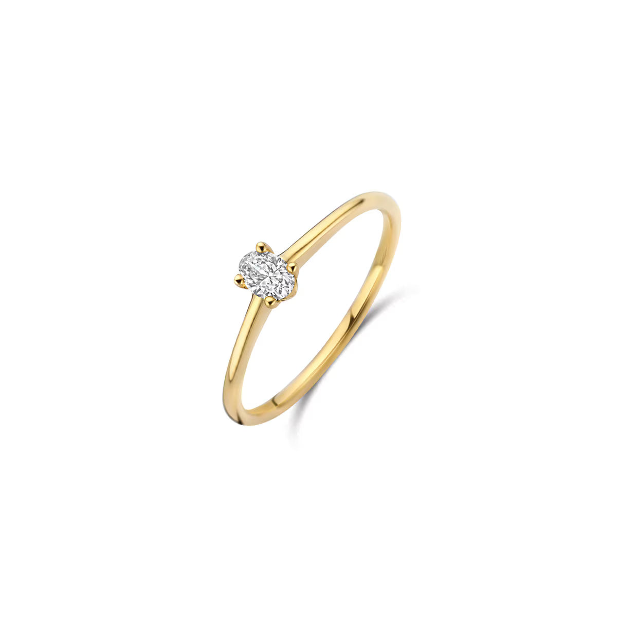Blush Lab Diamonds Ring LG1078Y- Geelgoud (14k) met 0.20ct Lab grown Diamant