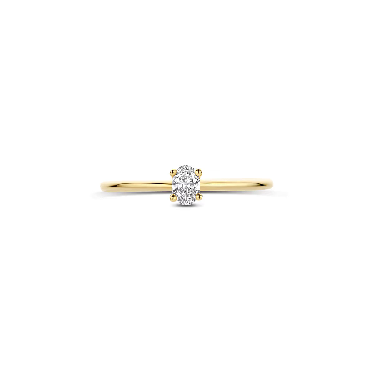 Blush Lab Diamonds Ring LG1078Y- Geelgoud (14k) met 0.20ct Lab grown Diamant