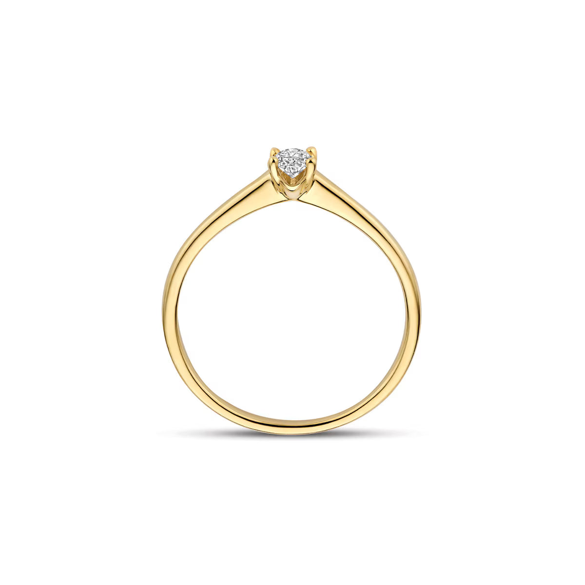 Blush Lab Diamonds Ring LG1078Y- Geelgoud (14k) met 0.20ct Lab grown Diamant
