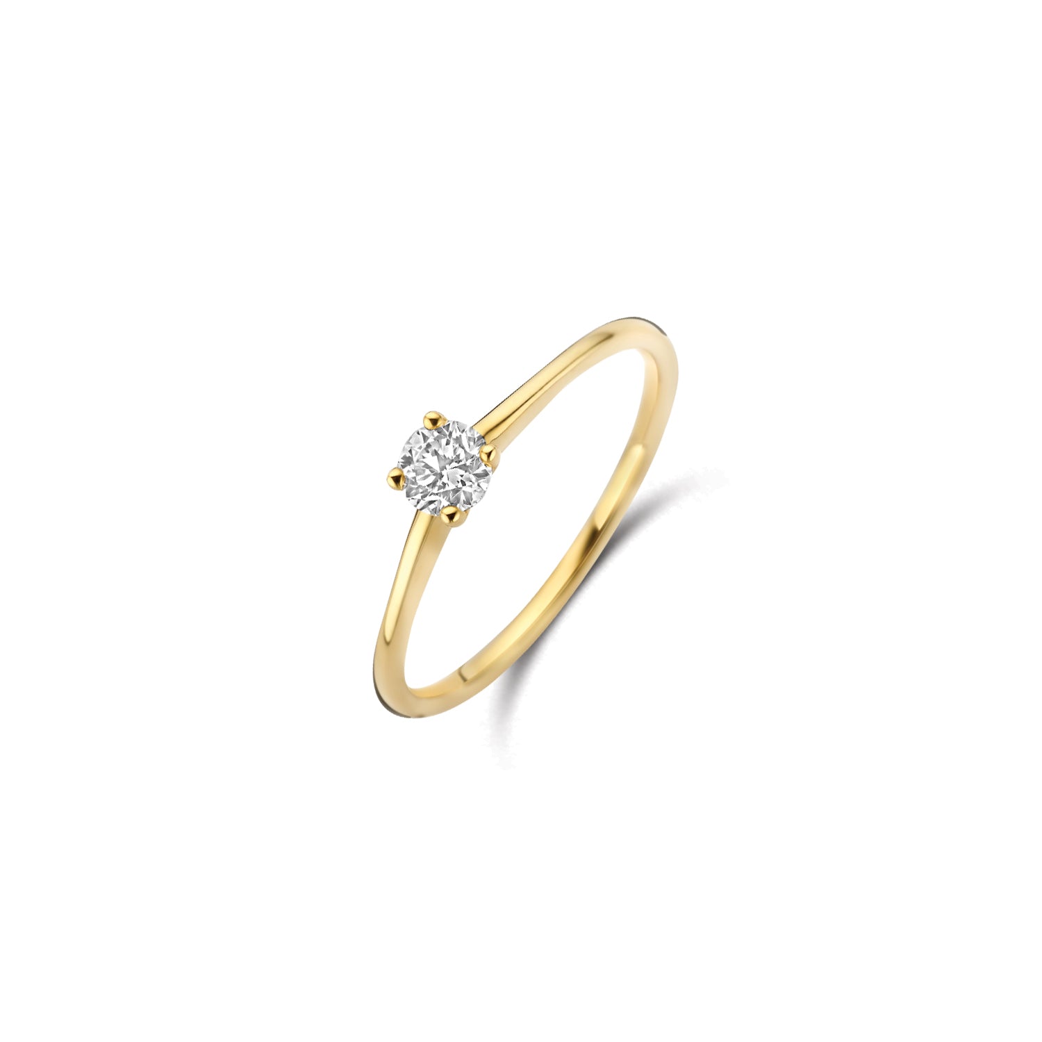 Blush Lab Diamonds Ring LG1079Y- Geelgoud (14k) met 0.20ct Lab grown Diamant