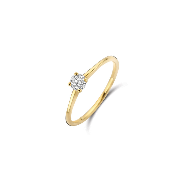 Blush Lab Diamonds Ring LG1079Y- Geelgoud (14k) met 0.20ct Lab grown Diamant