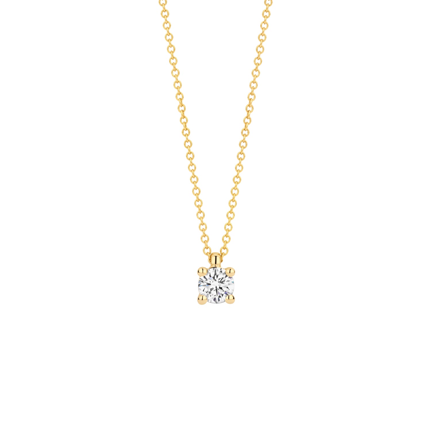 Blush Lab Diamonds Collier LG3001Y – Geel Goud (14k) met Lab grown Diamant
