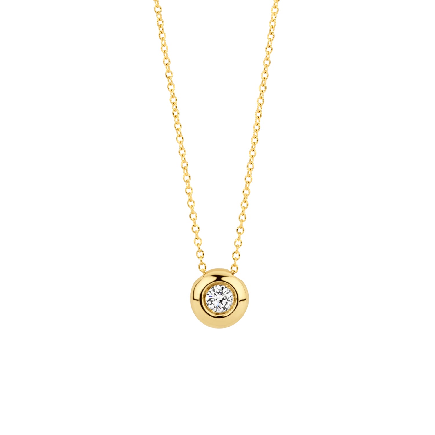 Blush Lab Diamonds Collier LG3005Y – Geel Goud (14k) met Lab grown Diamant