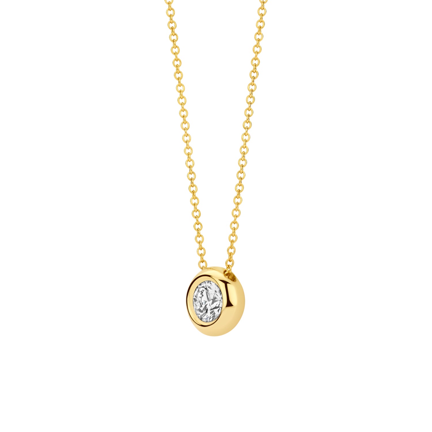 Blush Lab Diamonds Collier LG3007Y – Geel Goud (14k) met Lab grown Diamant