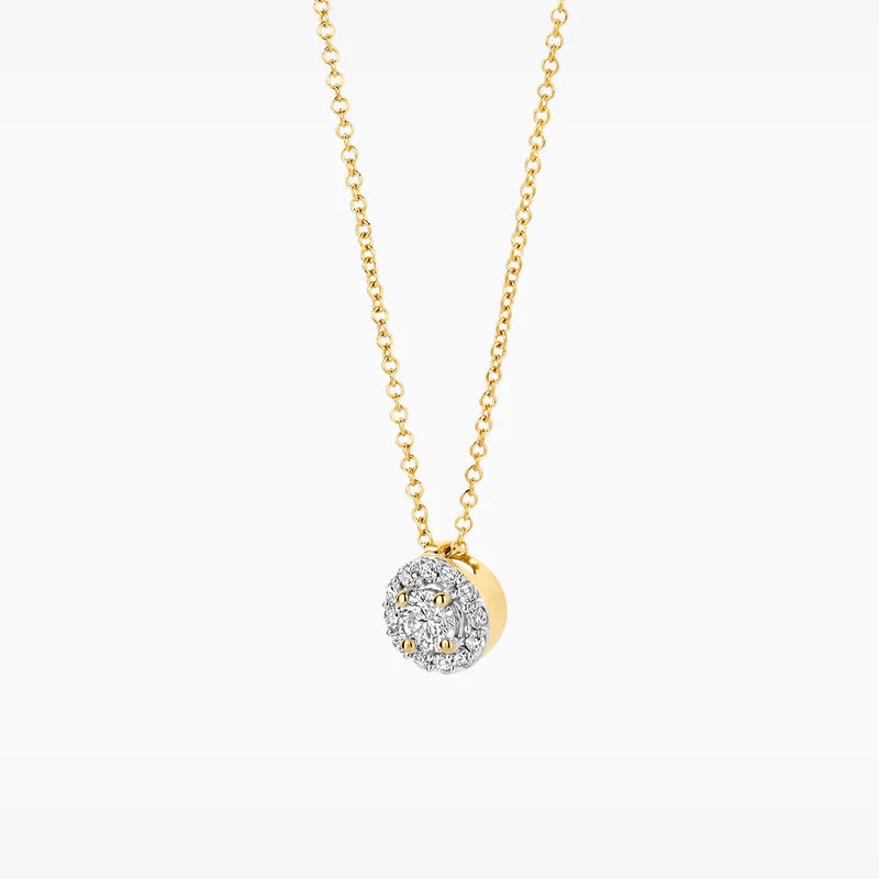 Blush Lab Diamonds Collier LG3010Y - Geelgoud (14k) met Lab grown Diamant