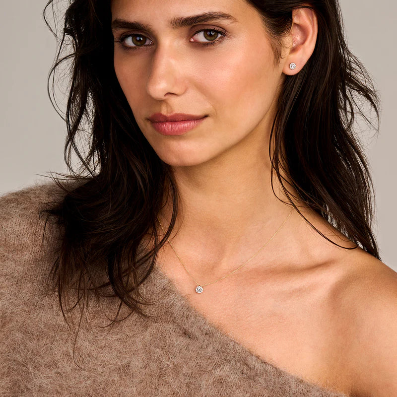 Blush Lab Diamonds Collier LG3010Y - Geelgoud (14k) met Lab grown Diamant