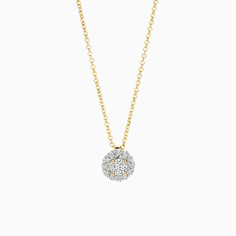 Blush Lab Diamonds Collier LG3010Y - Geelgoud (14k) met Lab grown Diamant