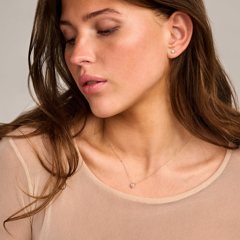 Blush Lab Diamonds Collier LG3011Y - Geelgoud (14k) met Lab grown Diamant