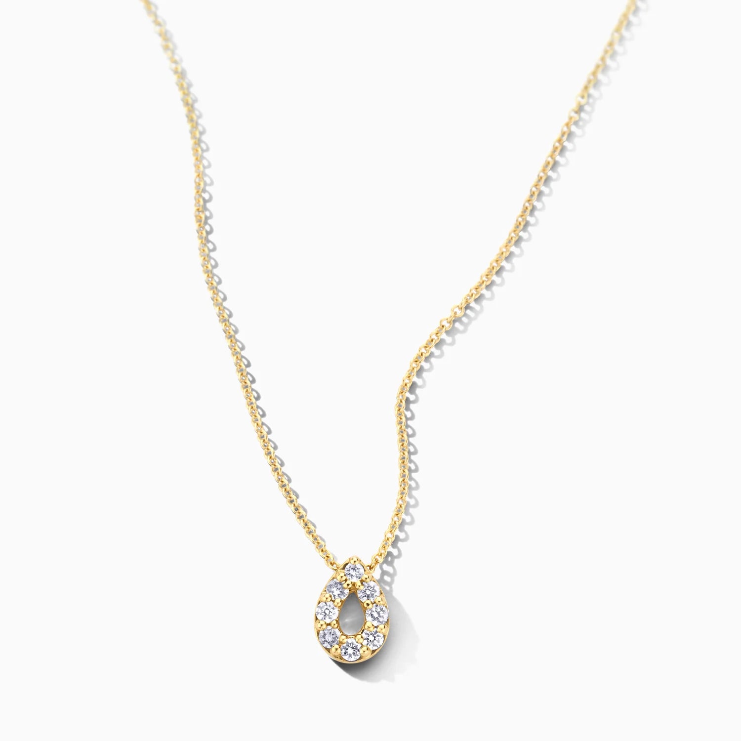 Blush Lab Diamonds Collier LG3018Y - Geelgoud (14k) met 0.12ct Lab grown Diamant