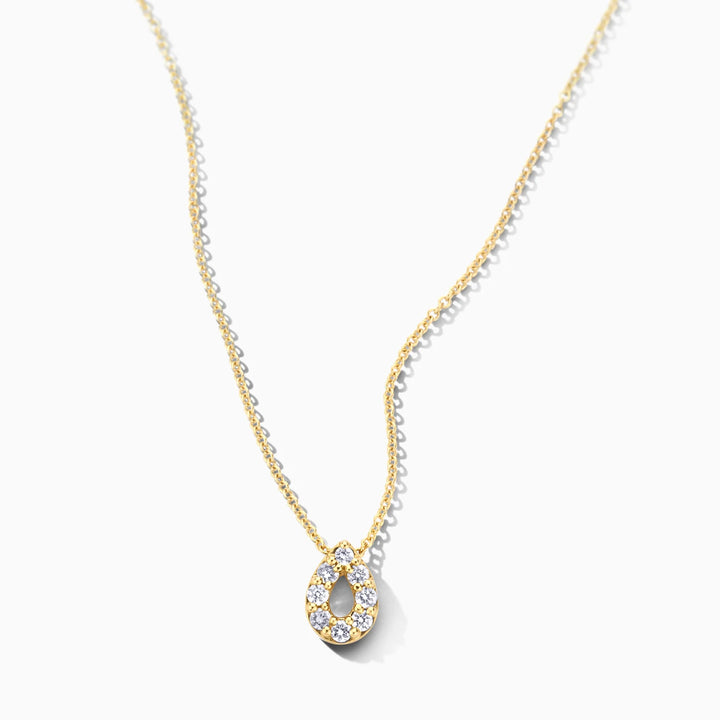 Blush Lab Diamonds Collier LG3018Y - Geelgoud (14k) met 0.12ct Lab grown Diamant