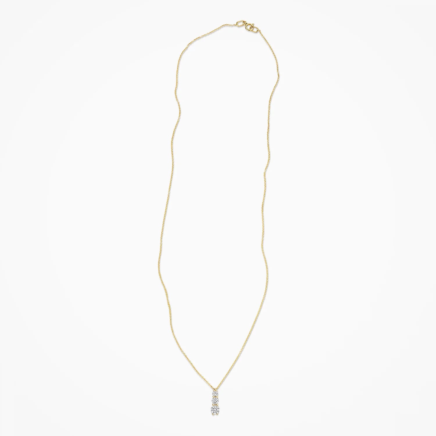 Blush Lab Diamonds Collier LG3020Y - Geelgoud (14k) met 0.07/0.14/0.22ct Lab grown Diamant