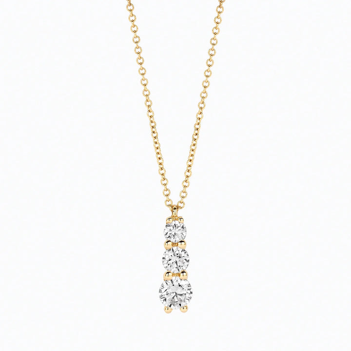 Blush Lab Diamonds Collier LG3020Y - Geelgoud (14k) met 0.07/0.14/0.22ct Lab grown Diamant