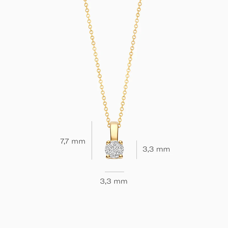 Blush Lab Diamonds Hanger LG6000Y - Geelgoud (14k) met Lab grown Diamant