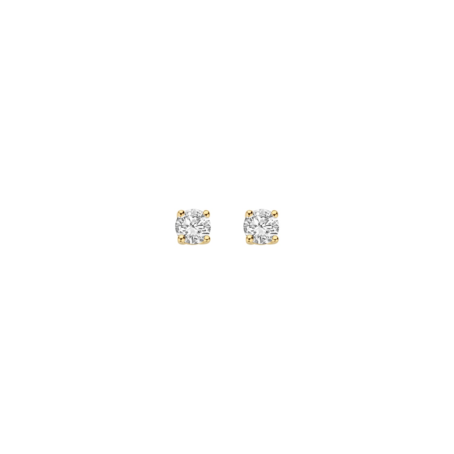 Blush Lab Diamonds Oorknoppen LG7001Y – Geel Goud (14k) met Lab grown Diamant