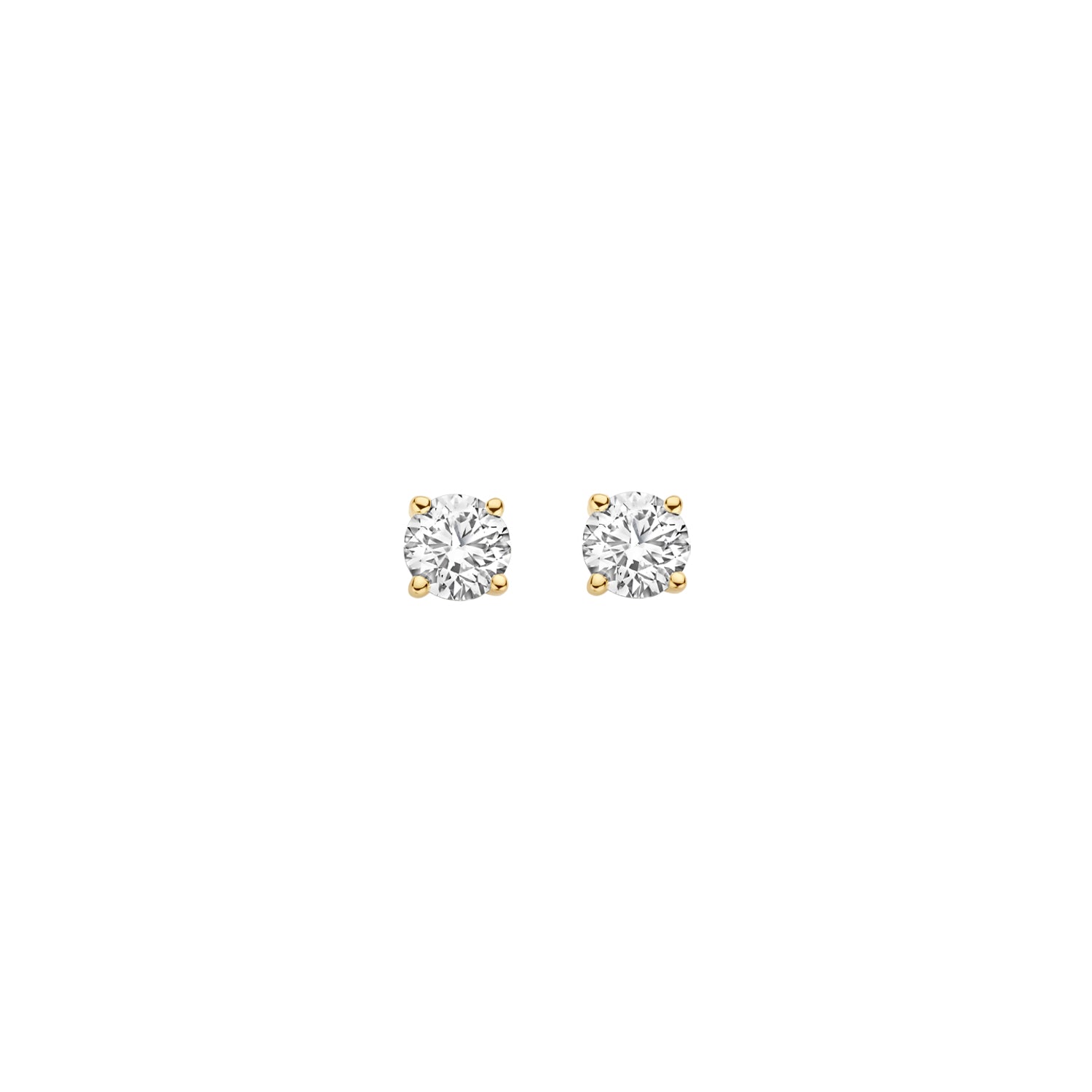 Blush Lab Diamonds Oorknoppen LG7002Y – Geel Goud (14k) met Lab grown Diamant