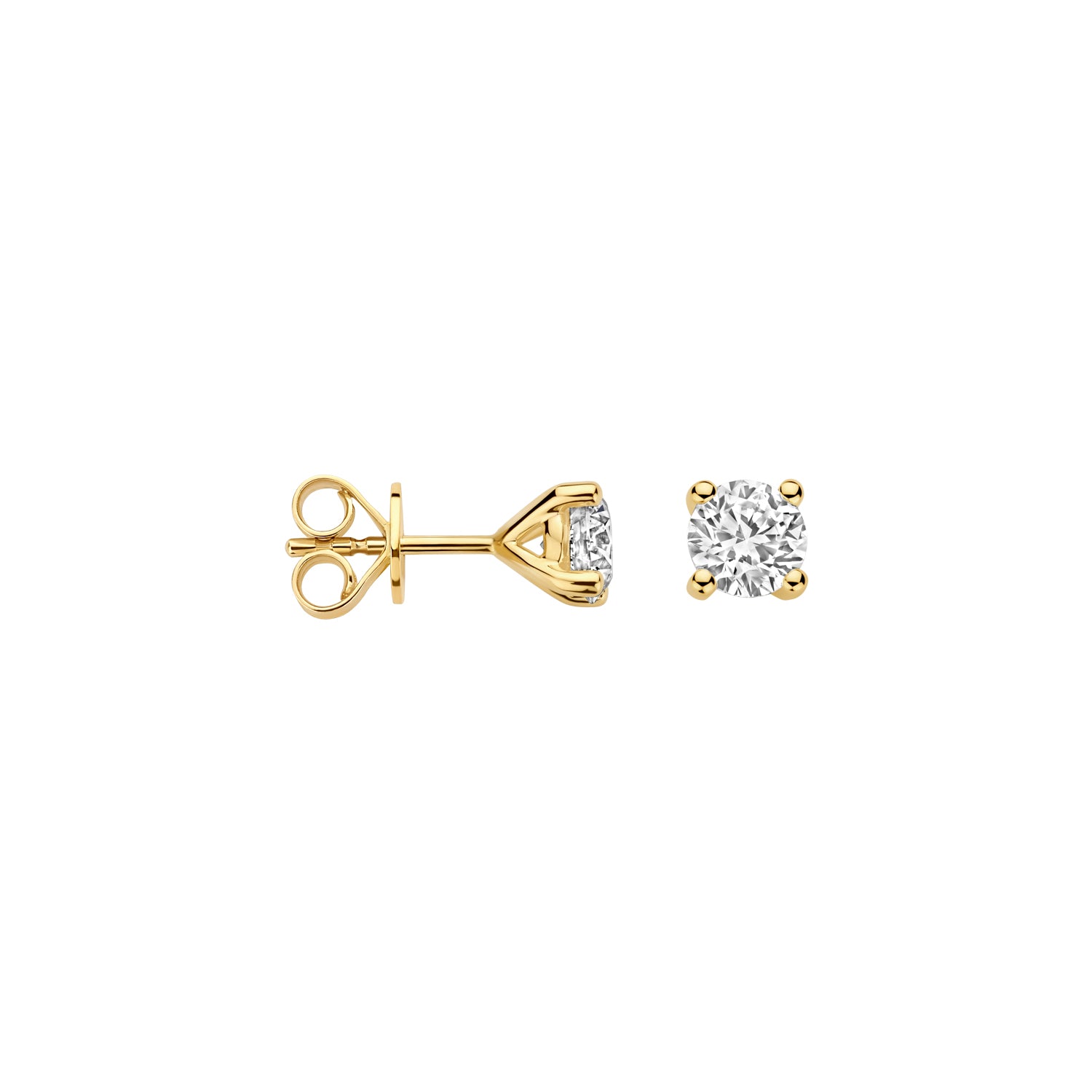 Blush Lab Diamonds Oorknoppen LG7003Y – Geel Goud (14k) met Lab grown Diamant