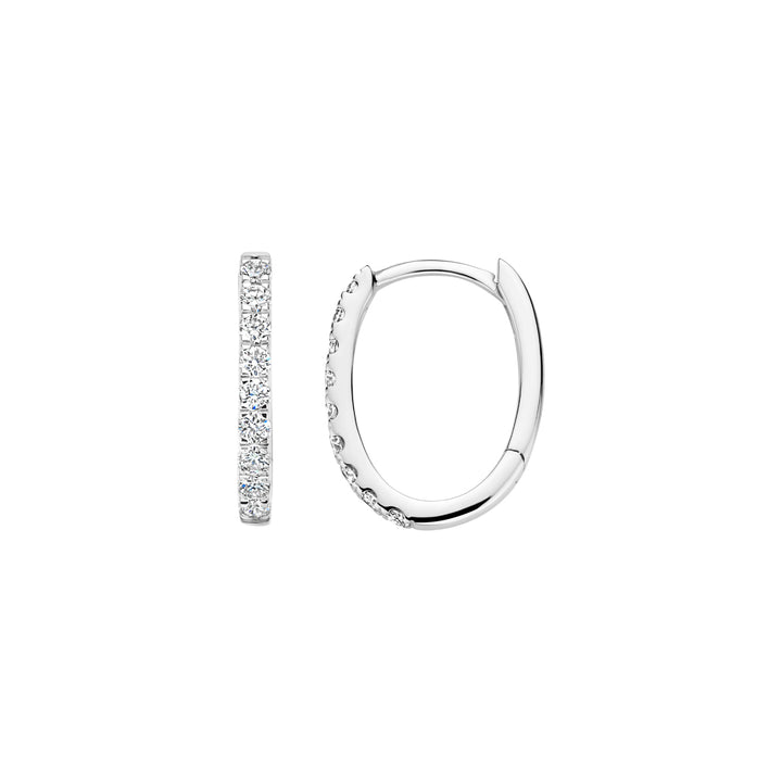 Blush Lab Diamonds Oorringen LG7008W – Witgoud (14k) met Lab grown Diamant