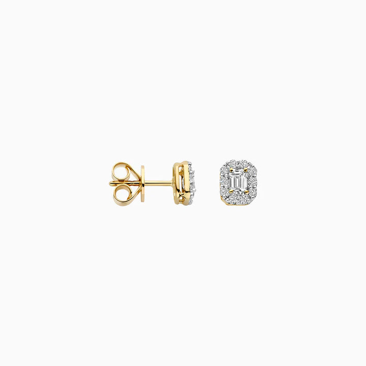 Blush Lab Diamonds Oorknoppen LG7010Y - Geelgoud (14k) met Lab grown Diamant