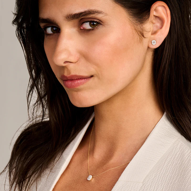 Blush Lab Diamonds Oorknoppen LG7010Y - Geelgoud (14k) met 2-0.15/0.10ct Lab grown Diamant