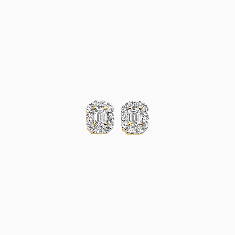Blush Lab Diamonds Oorknoppen LG7010Y - Geelgoud (14k) met 2-0.15/0.10ct Lab grown Diamant
