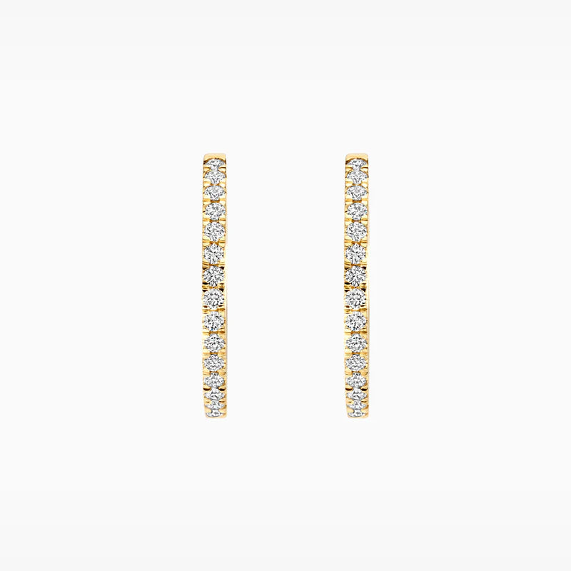 Blush Lab Diamonds Oorringen LG7013Y - Geelgoud (14k) met Lab grown Diamant