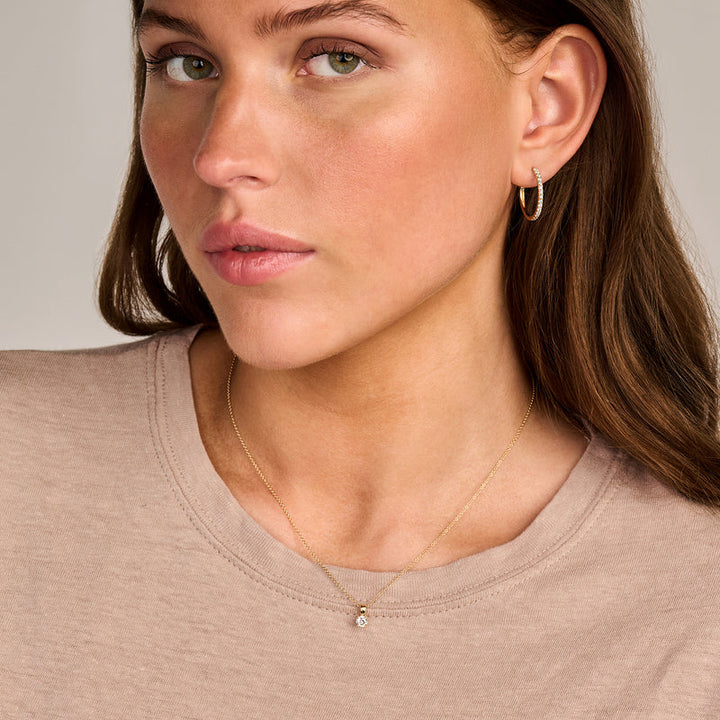 Blush Lab Diamonds Oorringen LG7013Y - Geelgoud (14k) met Lab grown Diamant