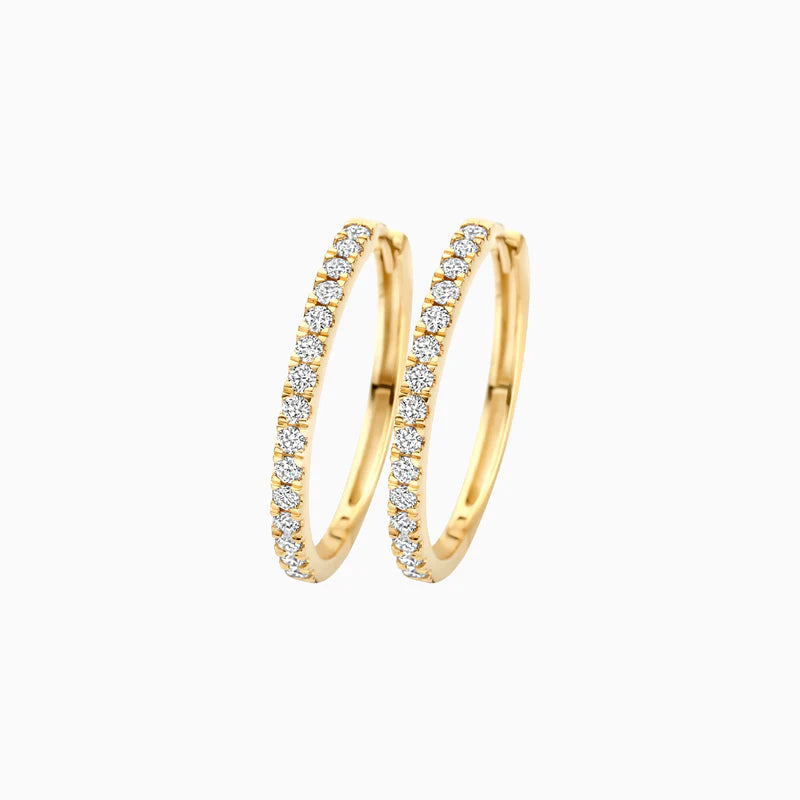 Blush Lab Diamonds Oorringen LG7013Y - Geelgoud (14k) met Lab grown Diamant