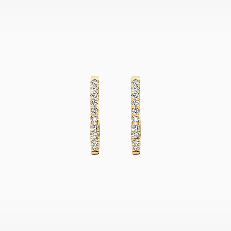 Blush Lab Diamonds Oorringen LG7014Y - Geelgoud (14k) met Lab grown Diamant