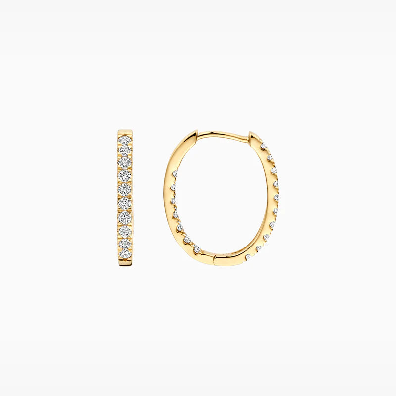 Blush Lab Diamonds Oorringen LG7014Y - Geelgoud (14k) met Lab grown Diamant