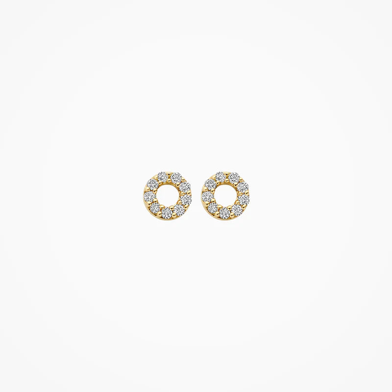 Blush Lab Diamonds Oorknoppen LG7016Y - Geelgoud (14k) met Lab grown Diamant