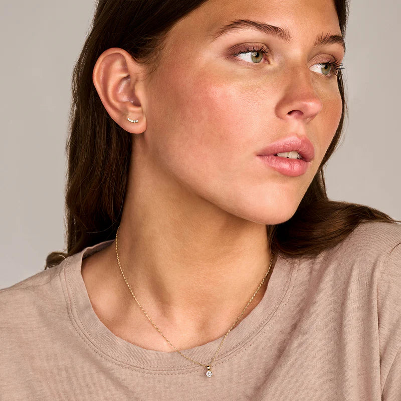 Blush Lab Diamonds Oorknoppen LG7019Y - Geelgoud (14k) met Lab grown Diamant