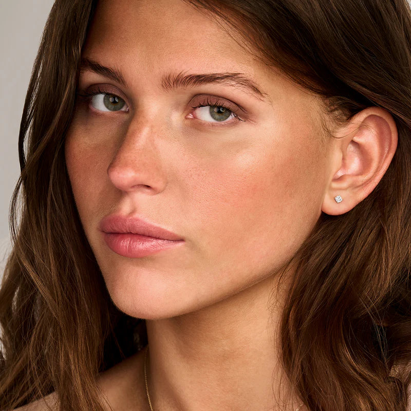 Blush Lab Diamonds Oorknoppen LG7020W - Witgoud (14k) met Lab grown Diamant